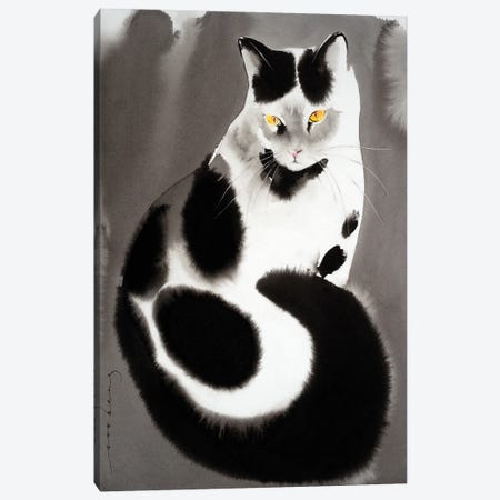 Kitty Pose Canvas Print #LIM190} by Soo Beng Lim Canvas Artwork