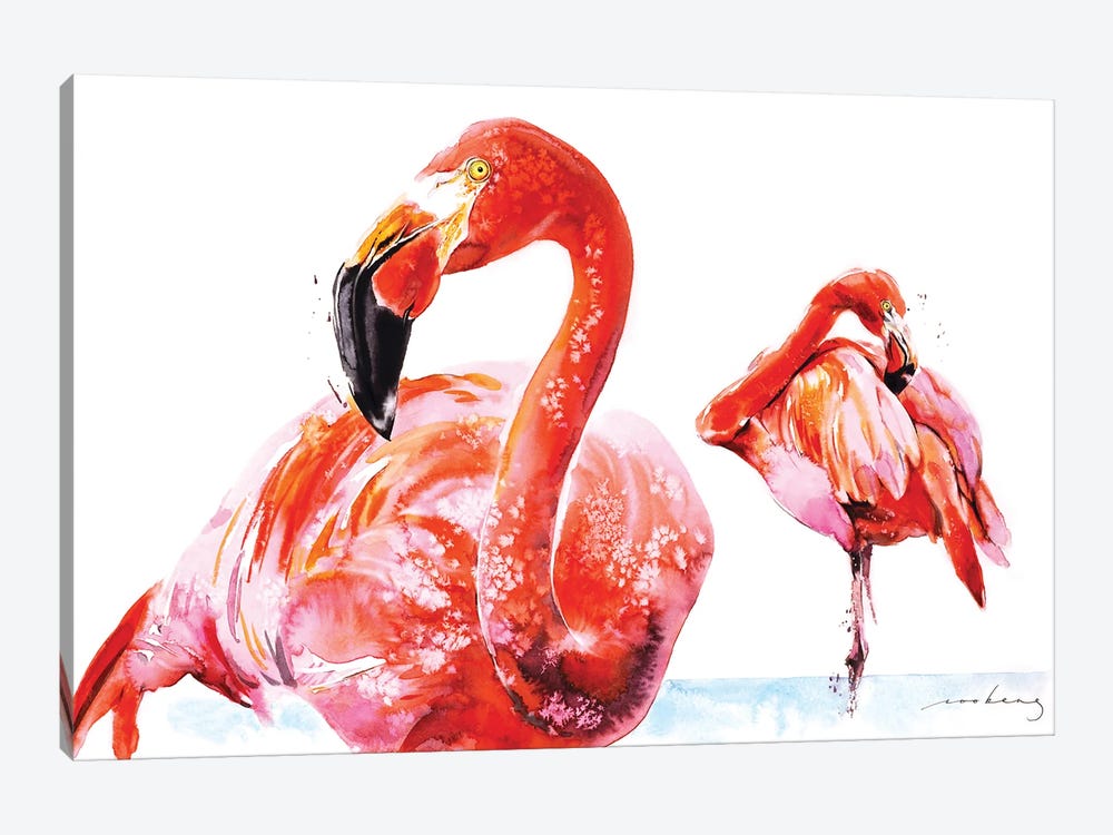 Flamenco Wader by Soo Beng Lim 1-piece Canvas Wall Art