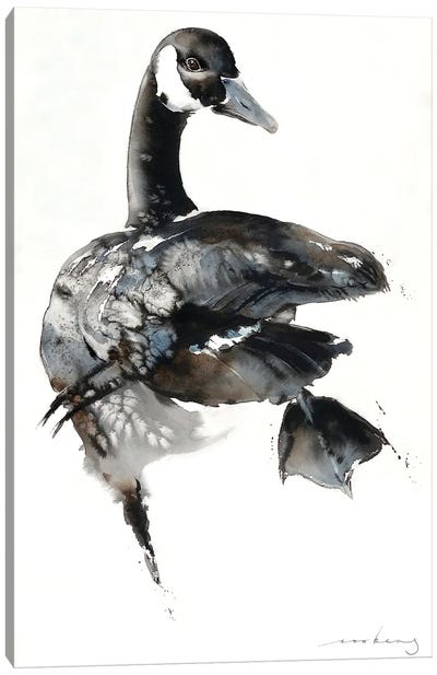 Geese Dance Canvas Art Print - Goose Art
