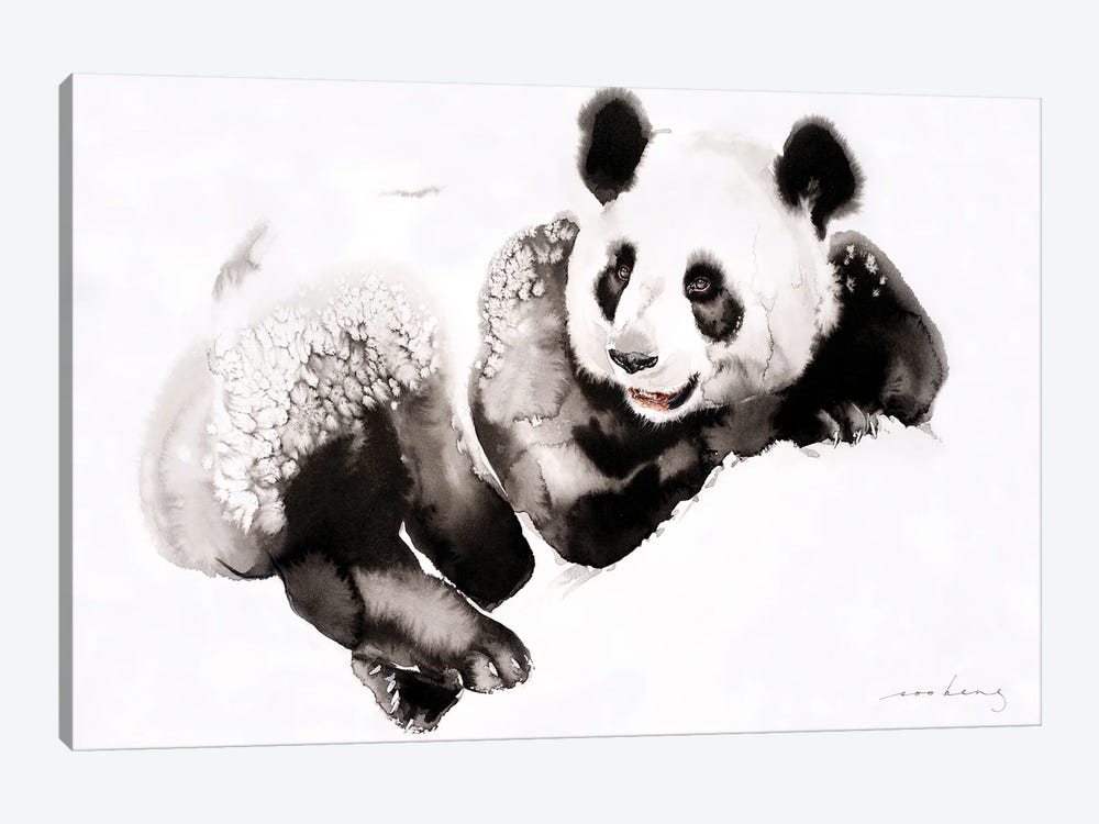 Cosy Panda III by Soo Beng Lim 1-piece Canvas Print