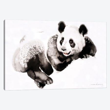 Cosy Panda III Canvas Print #LIM222} by Soo Beng Lim Canvas Art