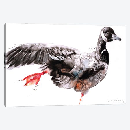 Geese Dance II Canvas Print #LIM226} by Soo Beng Lim Art Print