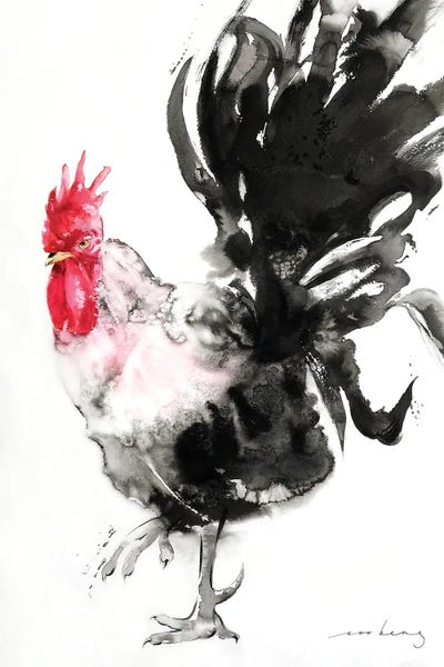 Rooster Flair by Soo Beng Lim acrylic art print