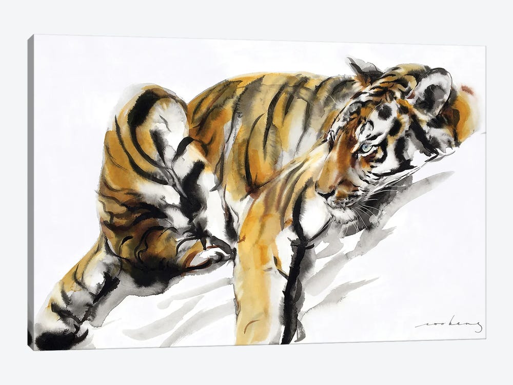 A Tiger's Rest 1-piece Canvas Wall Art