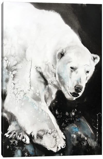 Ice Beast Canvas Art Print - Polar Bear Art