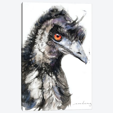 Emu Racer4 Canvas Print #LIM254} by Soo Beng Lim Canvas Wall Art