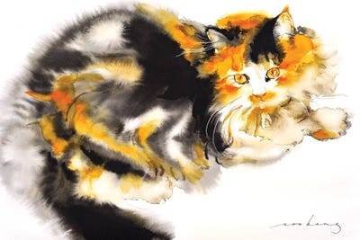 Ginger Cat II by Soo Beng Lim art print