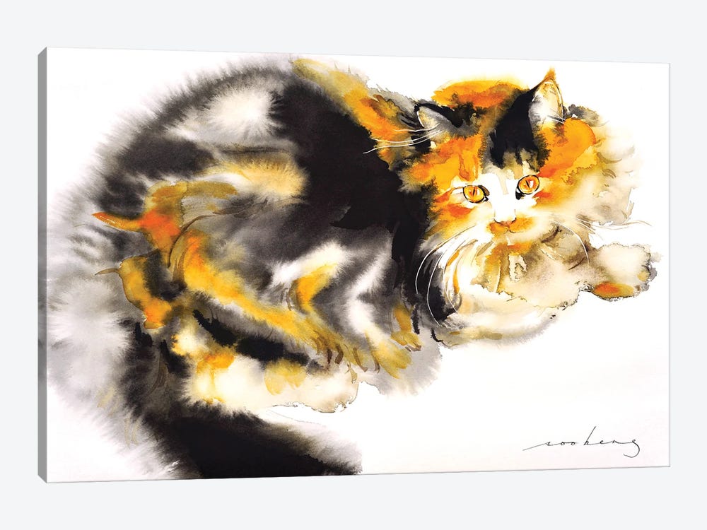 Ginger Cat II by Soo Beng Lim 1-piece Canvas Wall Art