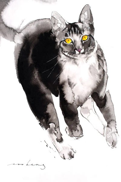 Chaser Cat II by Soo Beng Lim canvas print