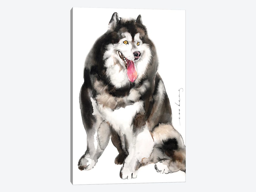 Husky Pup by Soo Beng Lim 1-piece Canvas Art