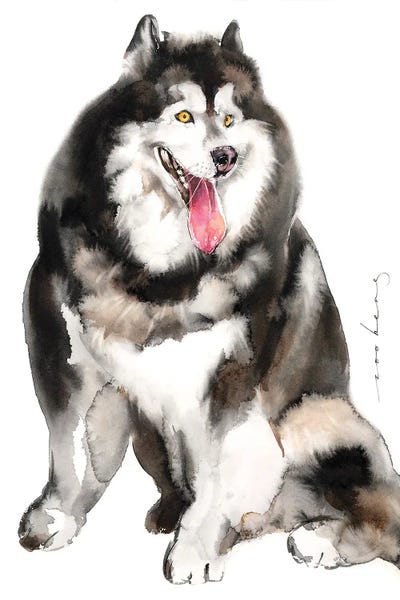 Soo Beng Lim: Husky Pup by Soo Beng Lim