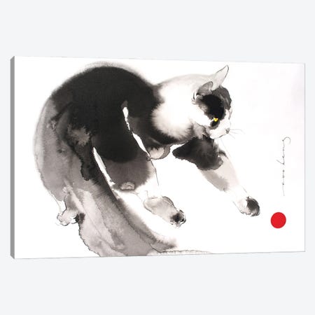 Kitty Play III Canvas Print #LIM277} by Soo Beng Lim Canvas Wall Art