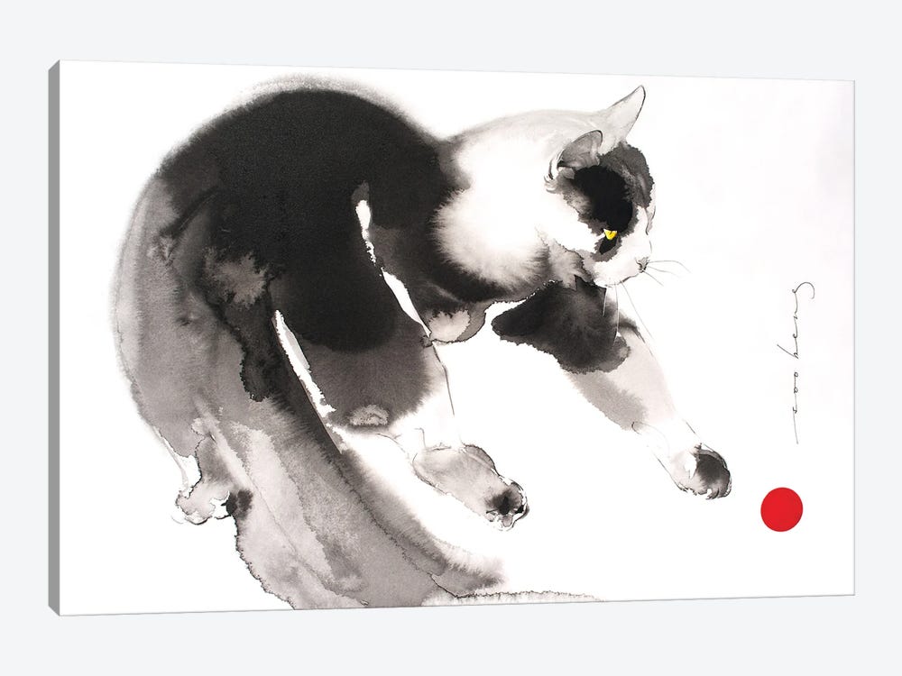 Kitty Play III by Soo Beng Lim 1-piece Canvas Art Print