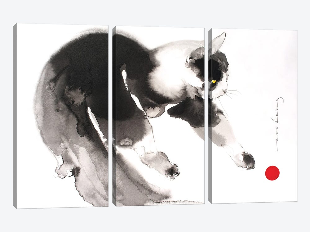 Kitty Play III by Soo Beng Lim 3-piece Art Print