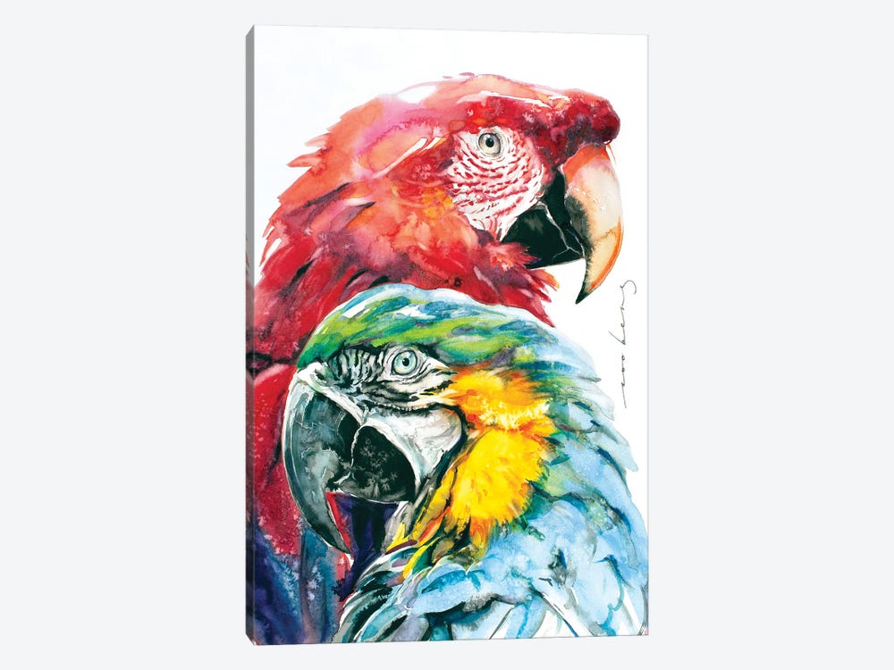Parrot Splendour by Soo Beng Lim 1-piece Art Print