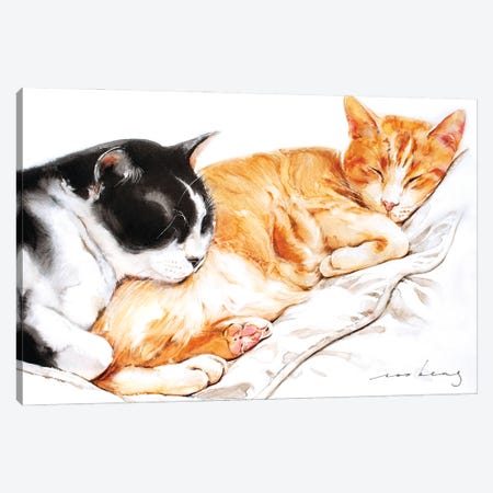 Wei And Bei Canvas Print #LIM287} by Soo Beng Lim Art Print