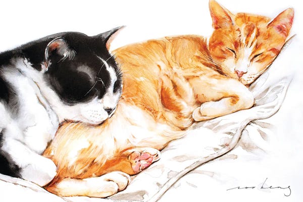 Orange Cats: Wei And Bei by Soo Beng Lim