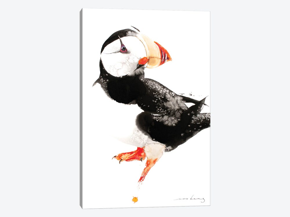 Puffin Bird by Soo Beng Lim 1-piece Canvas Art
