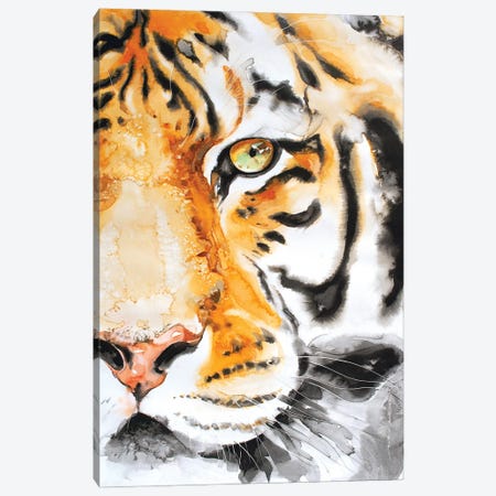 Water Tiger Canvas Print #LIM294} by Soo Beng Lim Canvas Artwork