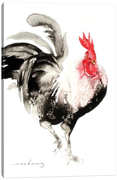 Rooster Strut Canvas Art Print - Soo Beng Lim