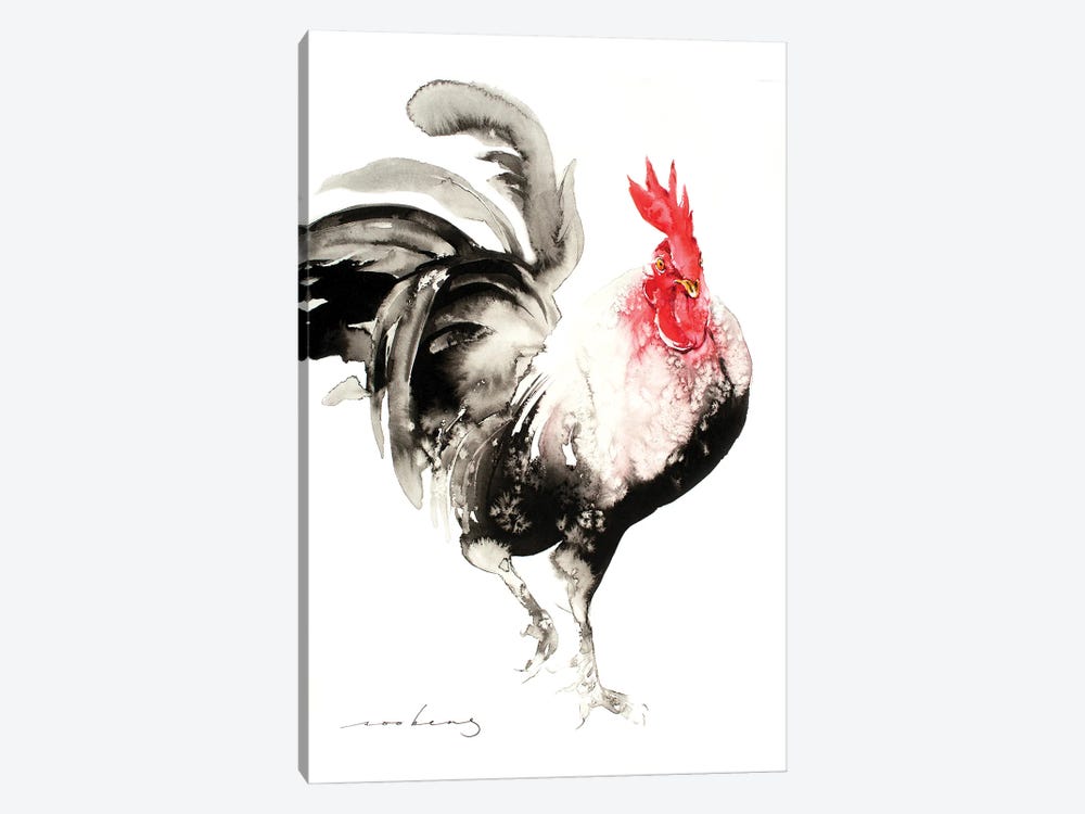 Rooster Strut by Soo Beng Lim 1-piece Canvas Wall Art
