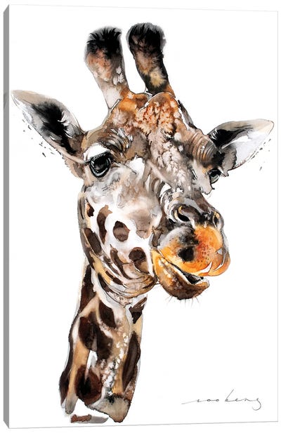 Giraffe III Canvas Art Print - Soo Beng Lim
