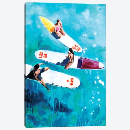Surfers Bond Canvas Print #LIM312} by Soo Beng Lim Canvas Wall Art