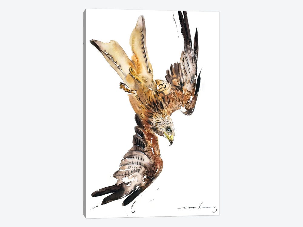 Red Kite In Flight by Soo Beng Lim 1-piece Canvas Artwork
