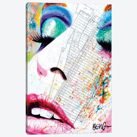 Contemporary Woman III Canvas Print #LIM31} by Soo Beng Lim Canvas Art