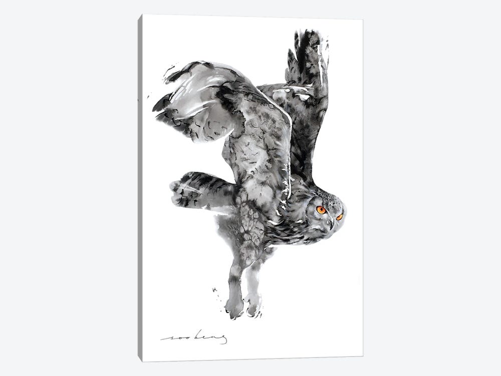 Owlie Flight II by Soo Beng Lim 1-piece Canvas Print