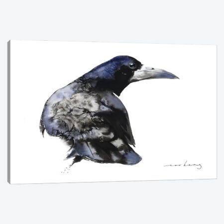 Mystic Crow Canvas Print #LIM323} by Soo Beng Lim Art Print