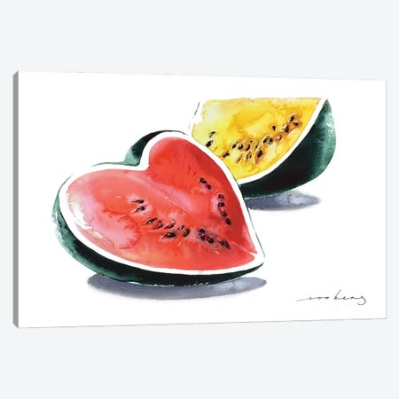 Melon Glow Canvas Print #LIM324} by Soo Beng Lim Canvas Artwork