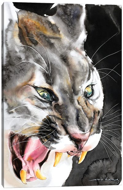 Lion's Growl Canvas Art Print - Soo Beng Lim
