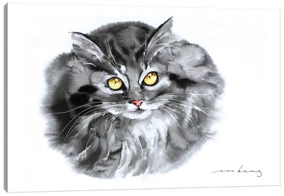 Kitty Eyes Canvas Art Print - Soo Beng Lim