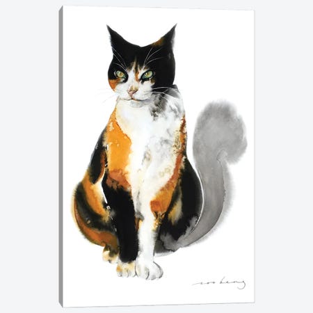 Cat Awaiting Canvas Print #LIM337} by Soo Beng Lim Canvas Art Print
