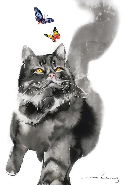 Butterfly Chase by Soo Beng Lim wall art