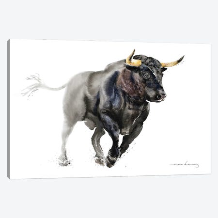 Bull Speed Canvas Print #LIM340} by Soo Beng Lim Canvas Print