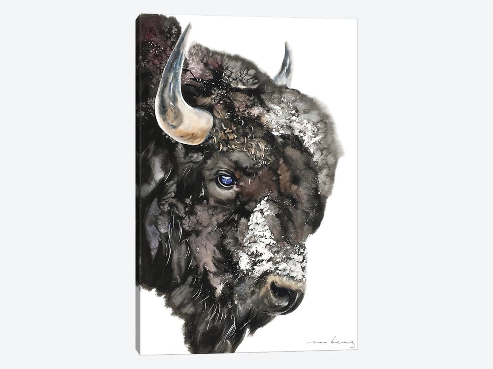Beasty Bison by Soo Beng Lim 1-piece Canvas Print