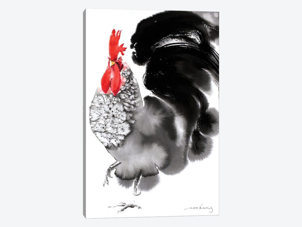 Crower Rooster by Soo Beng Lim 1-piece Canvas Wall Art