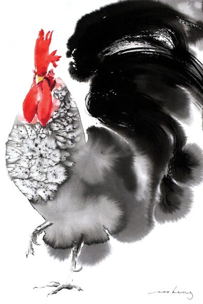 Soo Beng Lim: Crower Rooster by Soo Beng Lim