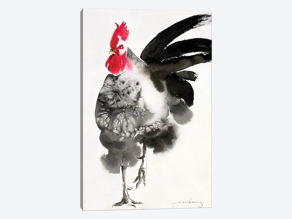 Feathers Rooster by Soo Beng Lim 1-piece Canvas Art