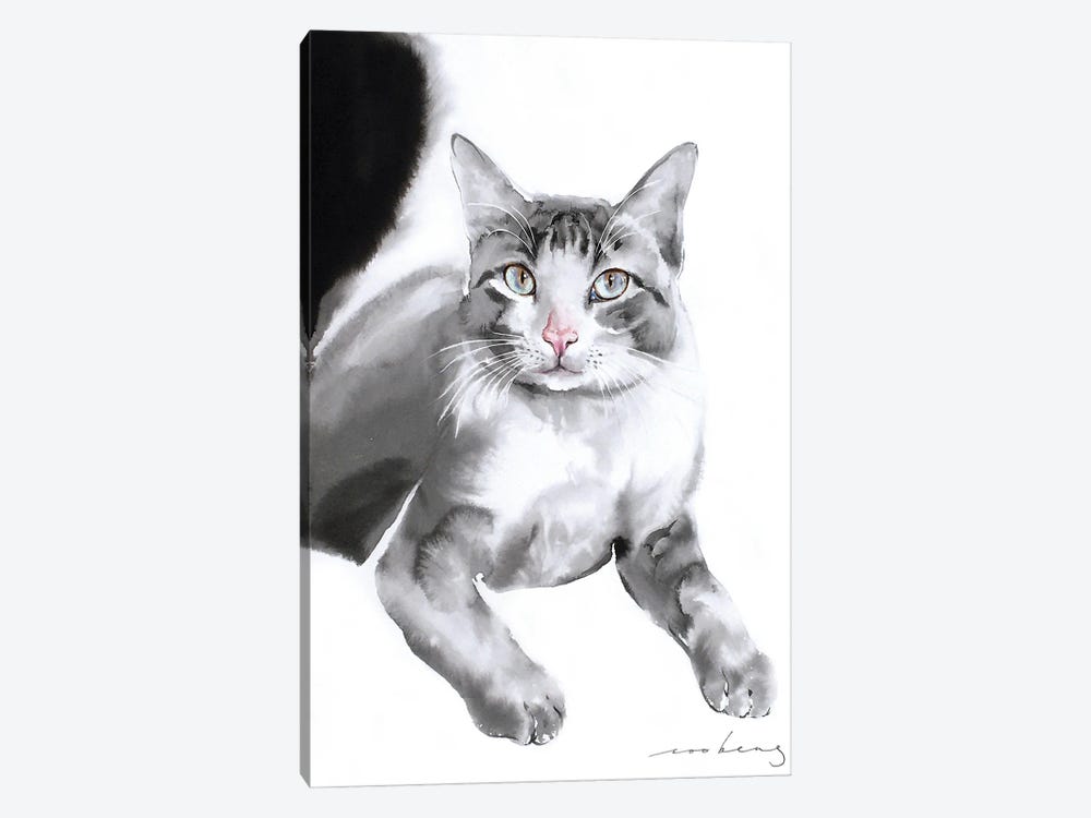 Sweet Gaze Cat by Soo Beng Lim 1-piece Art Print