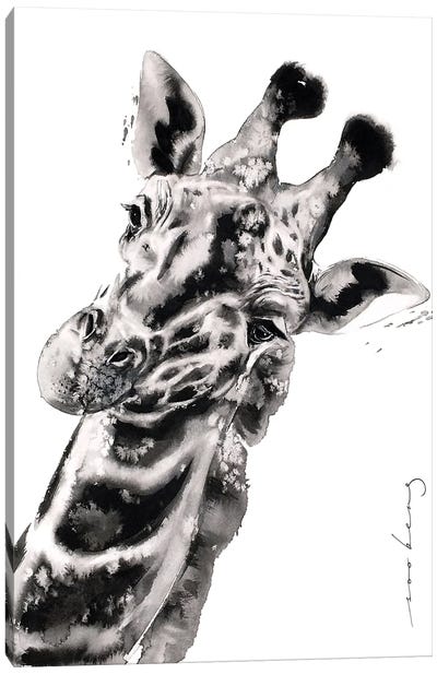 Hello Giraffa Canvas Art Print - Soo Beng Lim