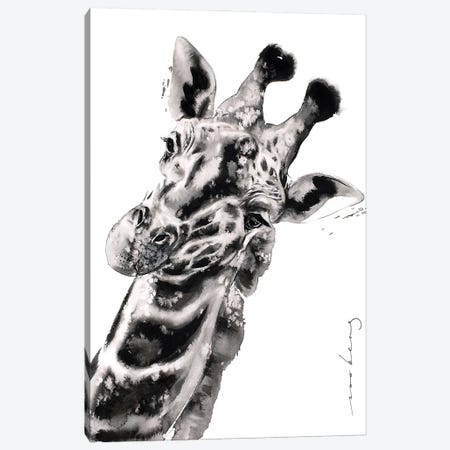 Hello Giraffa Canvas Print #LIM357} by Soo Beng Lim Canvas Art Print