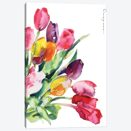 Tulip Array Canvas Print #LIM359} by Soo Beng Lim Canvas Art