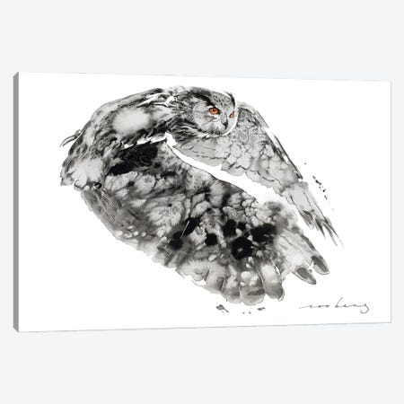 Owl Whispers Canvas Print #LIM367} by Soo Beng Lim Canvas Artwork