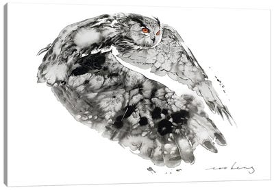 Owl Whispers Canvas Art Print - Soo Beng Lim
