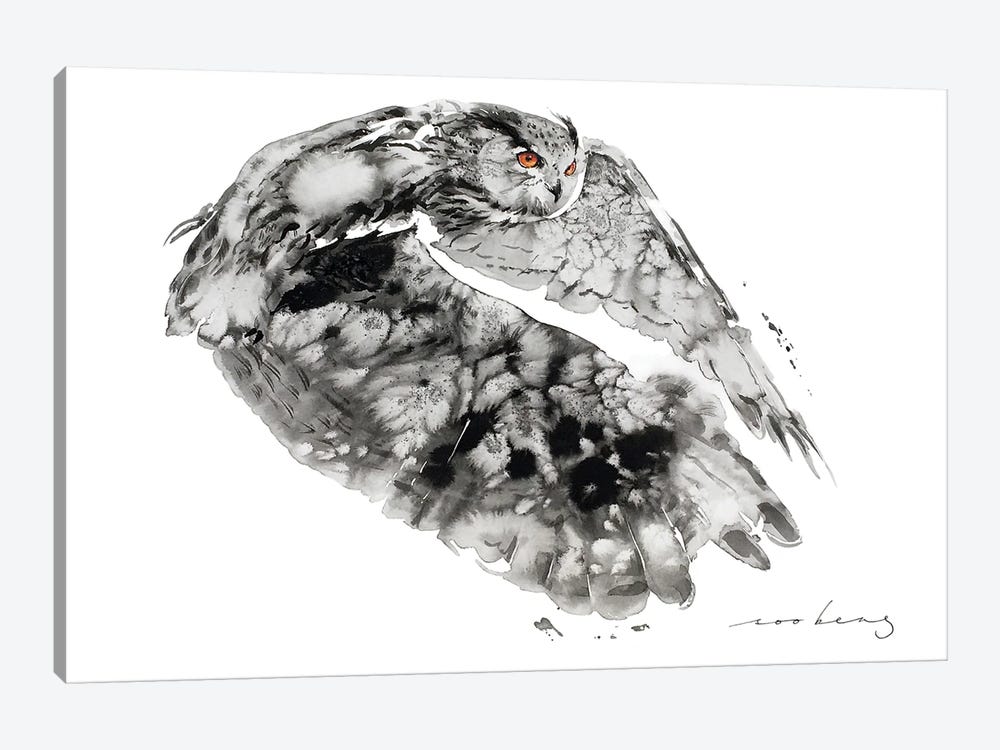 Owl Whispers by Soo Beng Lim 1-piece Art Print