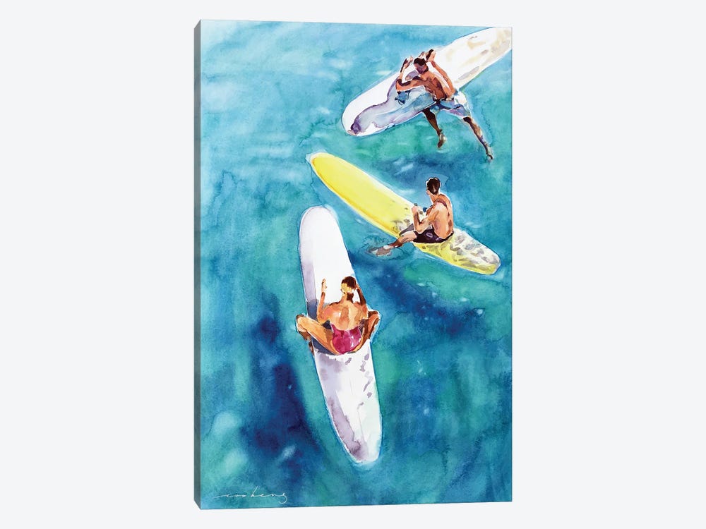 Surfers Hang Out by Soo Beng Lim 1-piece Canvas Wall Art