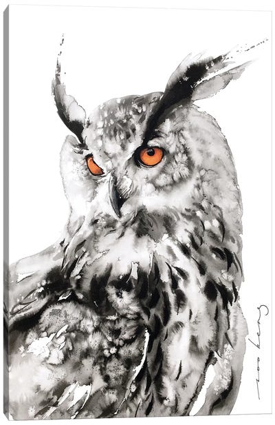 Owl Wise Canvas Art Print - Soo Beng Lim